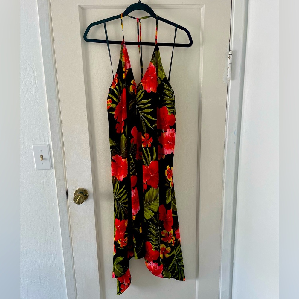 Hawaiian flower dress or cover up